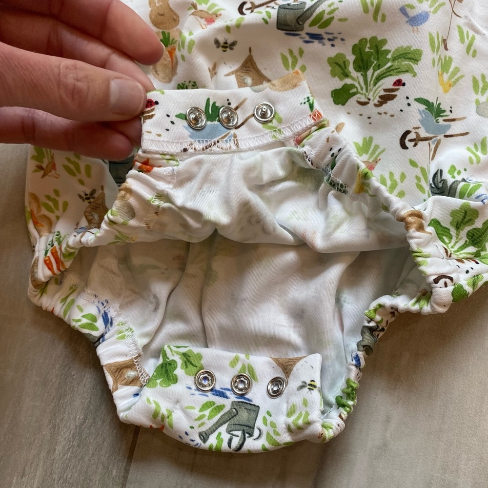 NWT The Proper Peony Baby Bunny Collared Pima Cotton Bubble Romper, size 3M - Picture 3 of 9